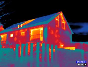 Energieadvies op basis van een onderzoek met thermografie bij een woning in Roden.